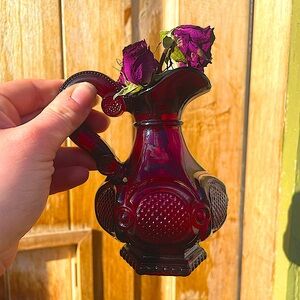 Vintage 1876 Avon cape cod collection ruby red glass